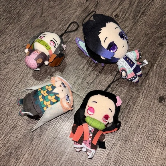 Demon Slayer Plush Keychains Set - Picture 1 of 3